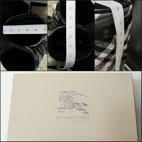 Burberry Quilted Patent Rainboot US 6 - Picture 8 of 8